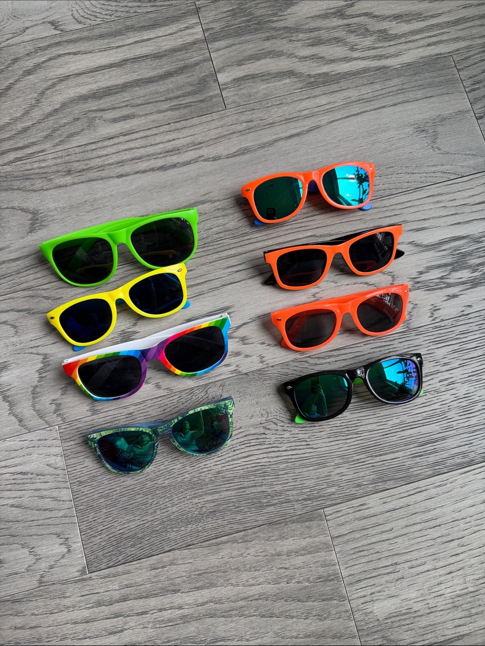 Assorted Colorful Kids Sunglasses - Neon & Pattern Mix